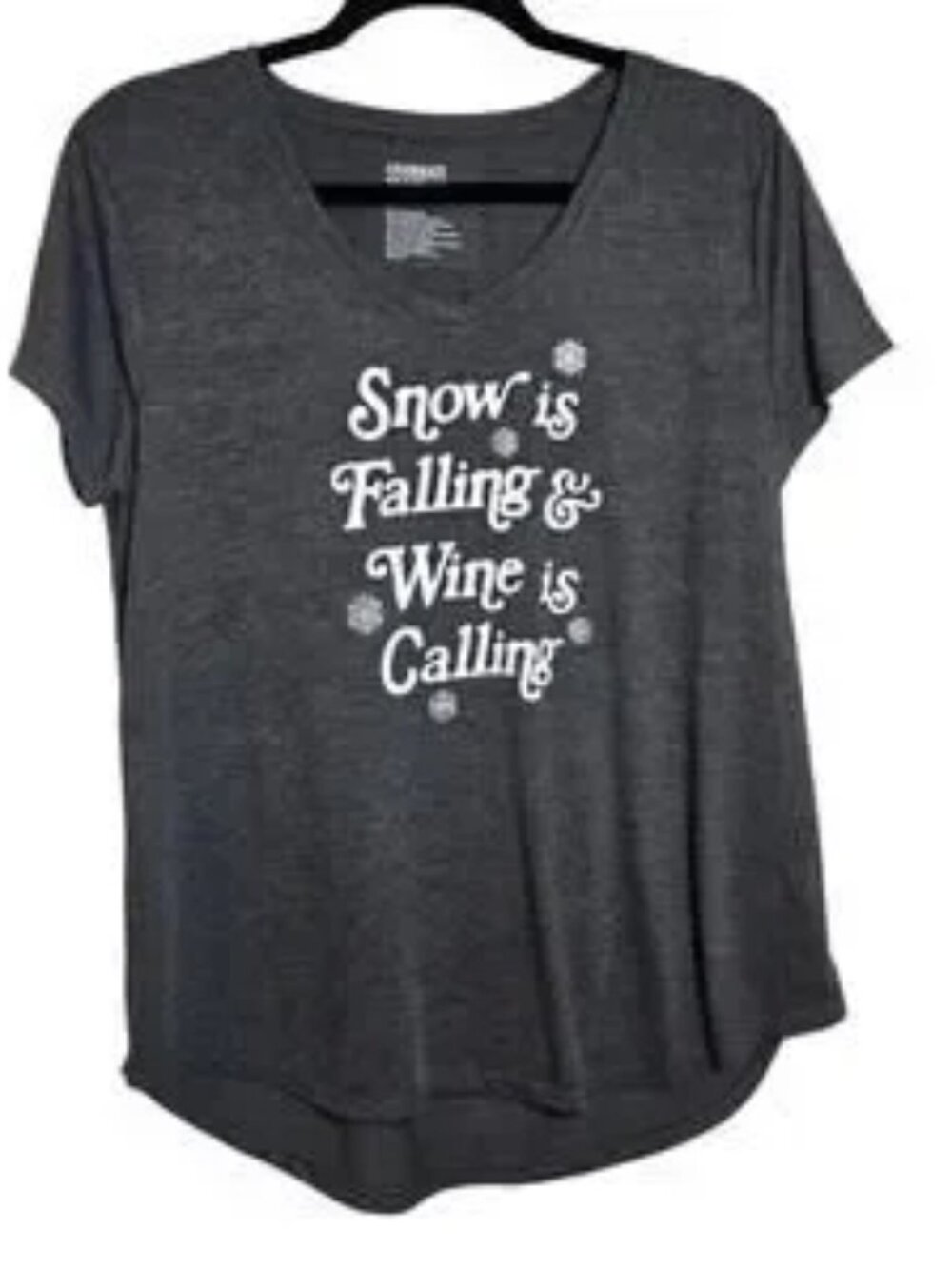 Wine Is Calling Graphic Tee Shirt Women's L
